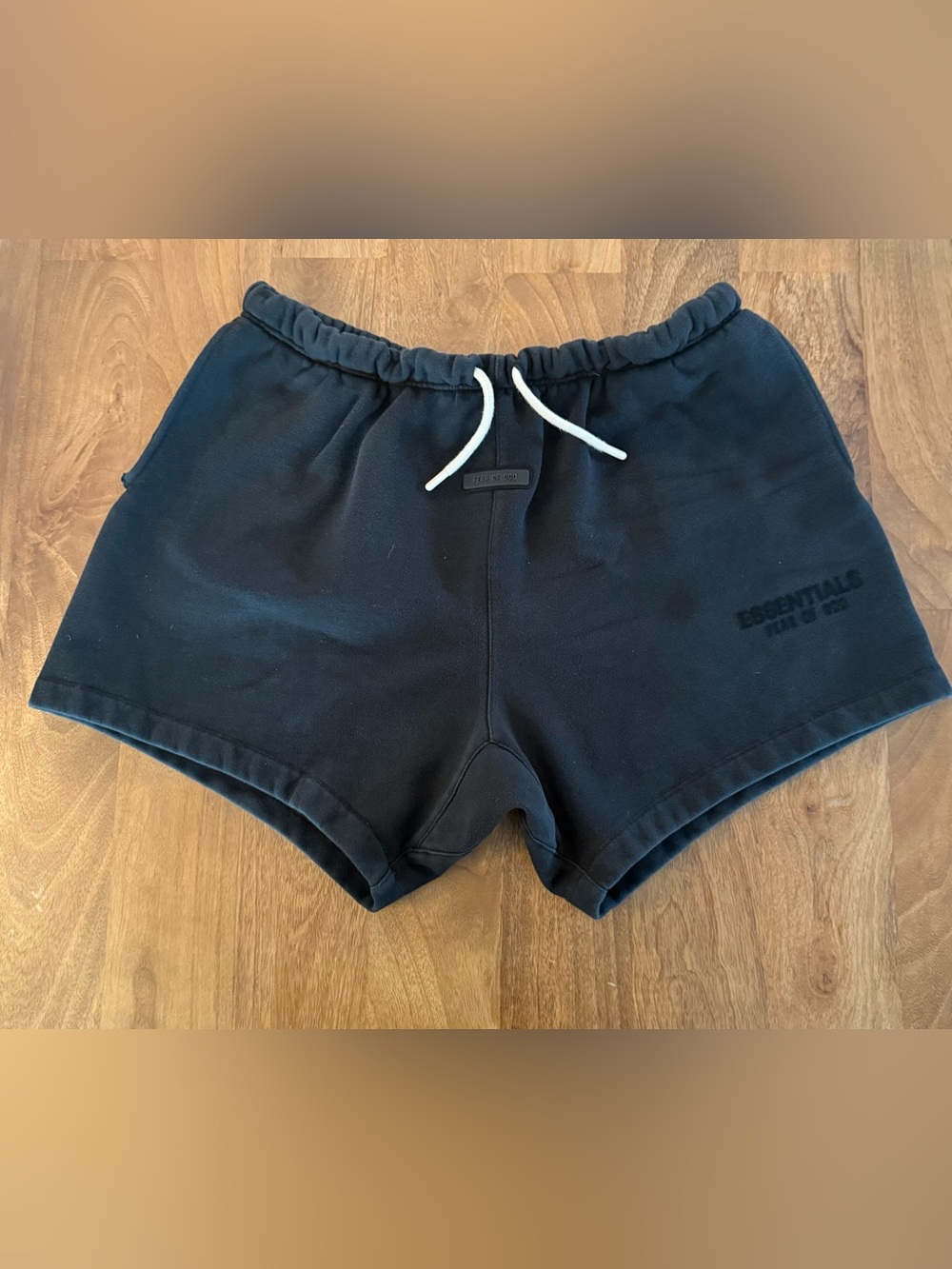 Fear Of God Essentials Shorts Mens Small Black Fleece Sweat Drawstring